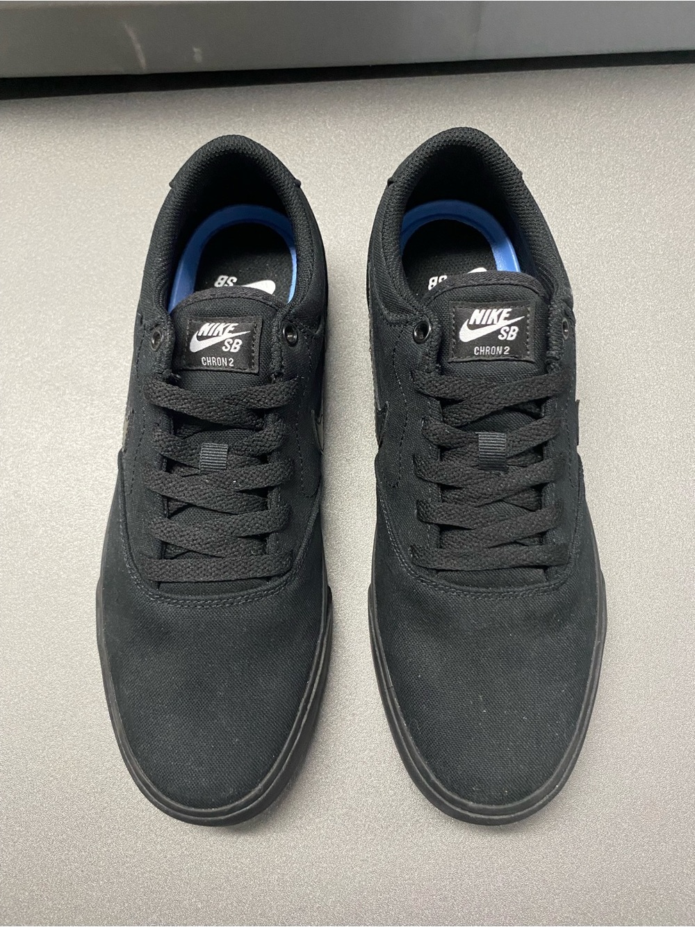 Nike Black SB Chron 2 Men's Skate Sneakers Size 9